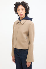 Acne Studios Brown Wool Zip Jacket