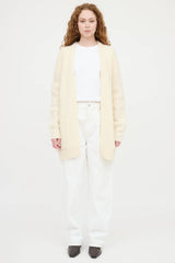 Acne Studios Wool Knit Open Front Cardigan