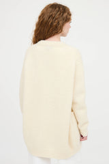 Acne Studios Wool Knit Open Front Cardigan