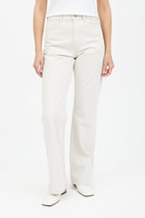Acne Studios Cream Straight Leg Denim Jean