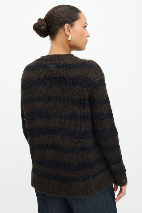 Acne Studios Distressed Stripe Sweater