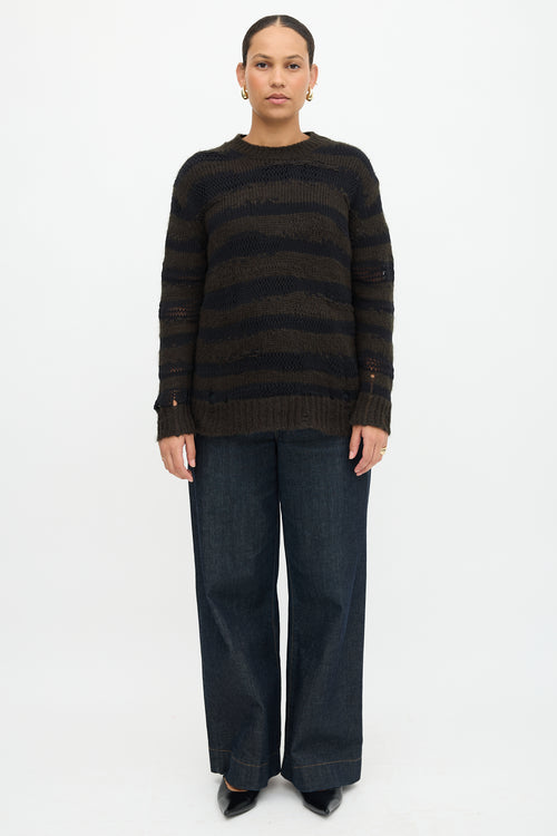 Acne Studios Distressed Stripe Sweater