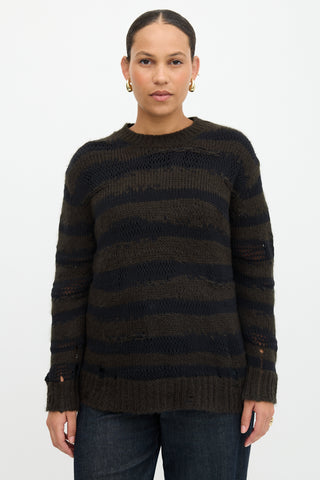 Acne Studios Distressed Stripe Sweater