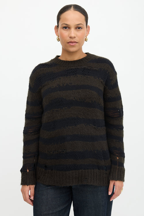 Acne Studios Distressed Stripe Sweater