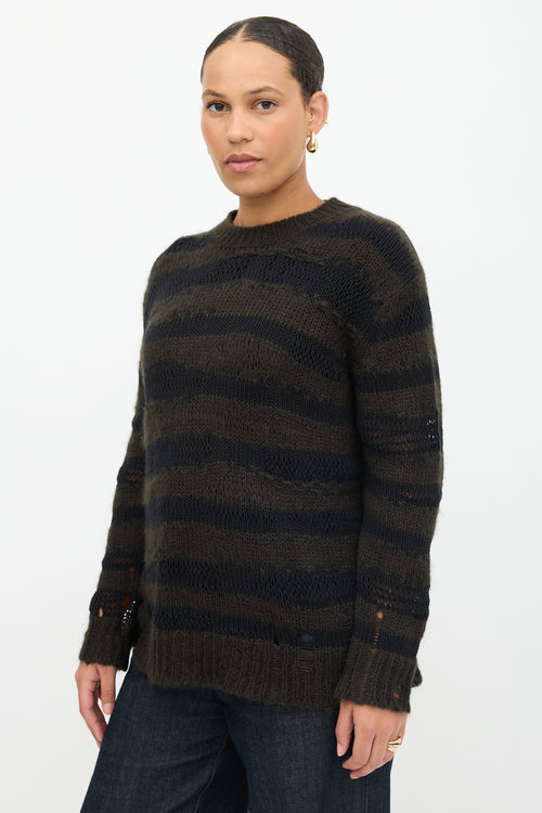 Acne Studios Distressed Stripe Sweater
