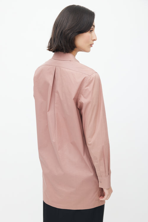 Acne Studios Dusty Pink Long Shirt