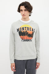 Acne Studios FW11 Heather Grey & Multicolour College Mont Crewneck