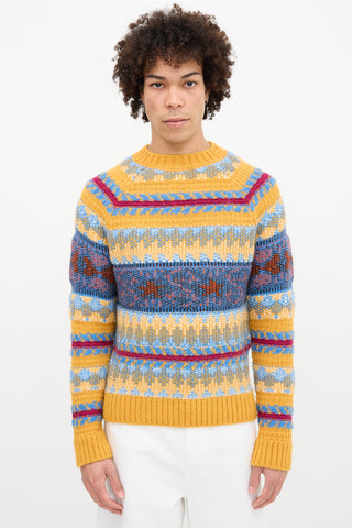 Acne Studios Fall 2018 Intarsia Knit Sweater