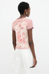 Acne Studios Fleece Rose T-Shirt