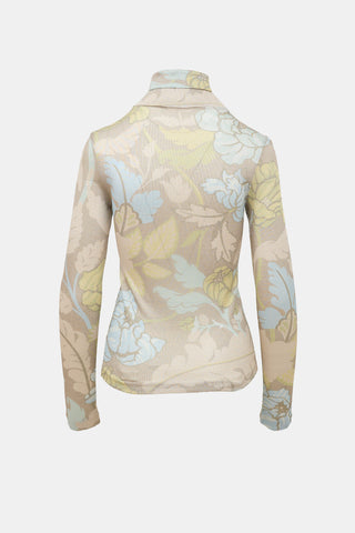 Acne Studios Metallic Floral Top