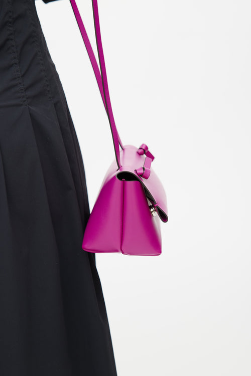 Acne Studios Fucshia Mini Knot Crossbody Bag
