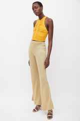 Acne Studios Gold & Green Sparkly Flared Pant