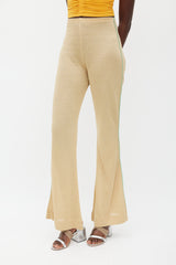 Acne Studios Gold & Green Sparkly Flared Pant