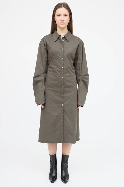 Acne Studios Cut Out Button Up Dress