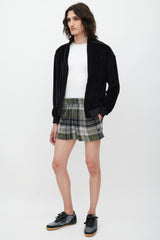 Acne Studios Green & Grey Plaid Flannel Roxx Shorts