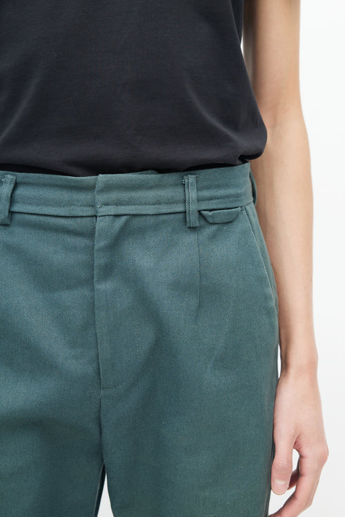Acne Studios Green Tapered Trouser