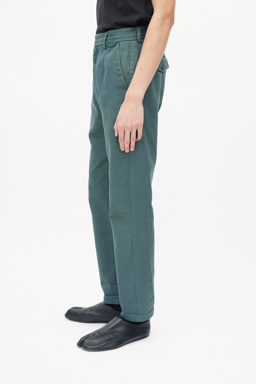 Acne Studios Green Tapered Trouser