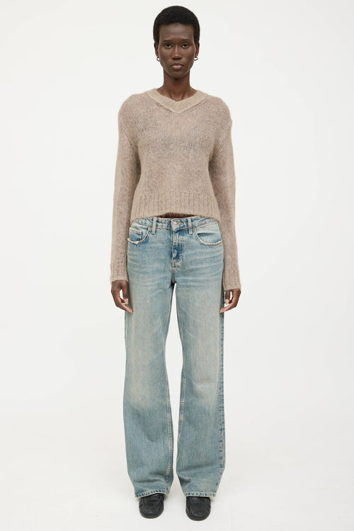 Acne Studios Mohair V-Neck Sweater