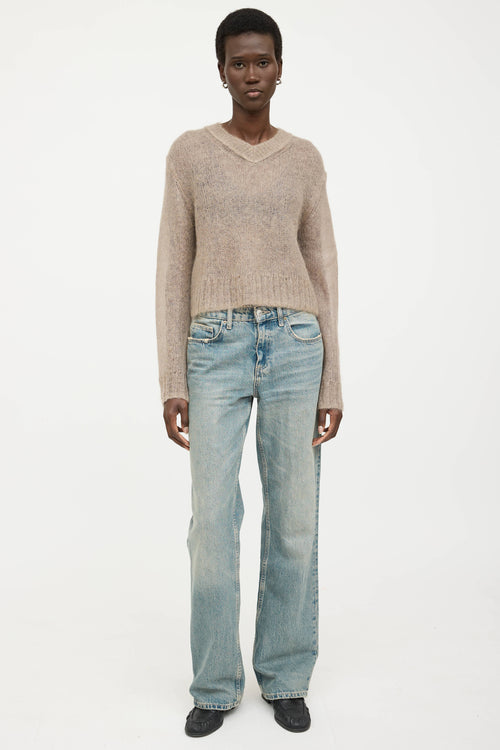 Acne Studios Mohair V-Neck Sweater