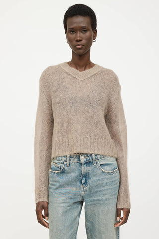 Acne Studios Mohair V-Neck Sweater