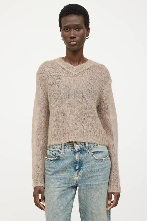 Acne Studios Mohair V-Neck Sweater