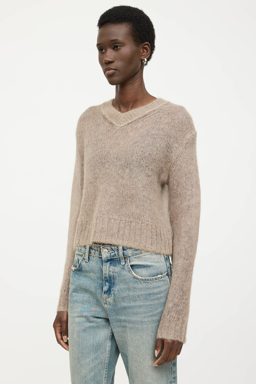 Acne Studios Mohair V-Neck Sweater