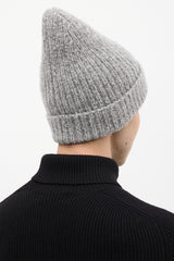 Acne Studios Grey Knit Wool Hat