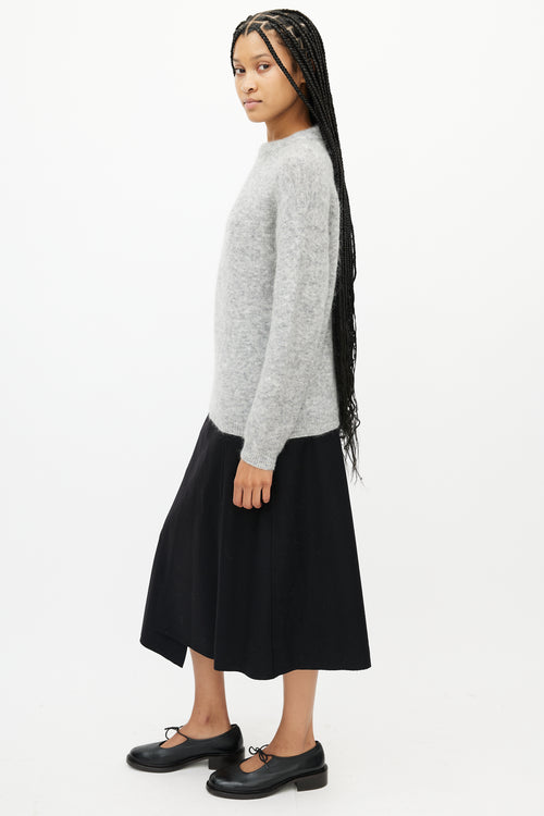 Acne Studios Grey Wool Knit Sweater