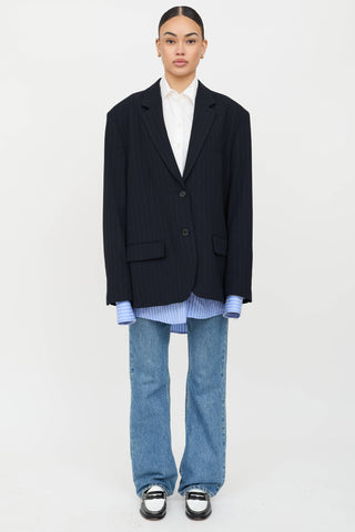 Acne Studios Layered Pinstripe Blazer