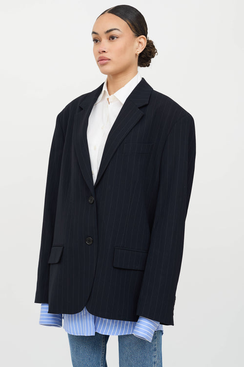 Acne Studios Layered Pinstripe Blazer