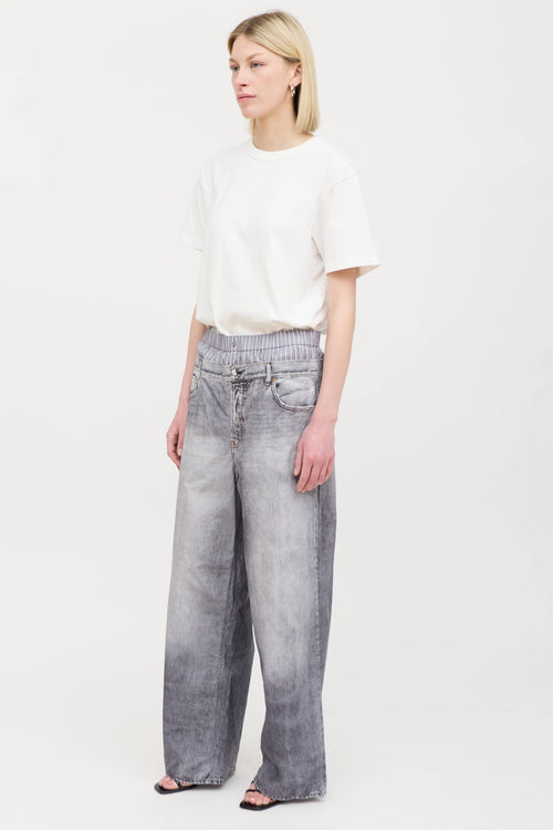 Acne Studios Layered Poplin Trompe L'oeil Trouser