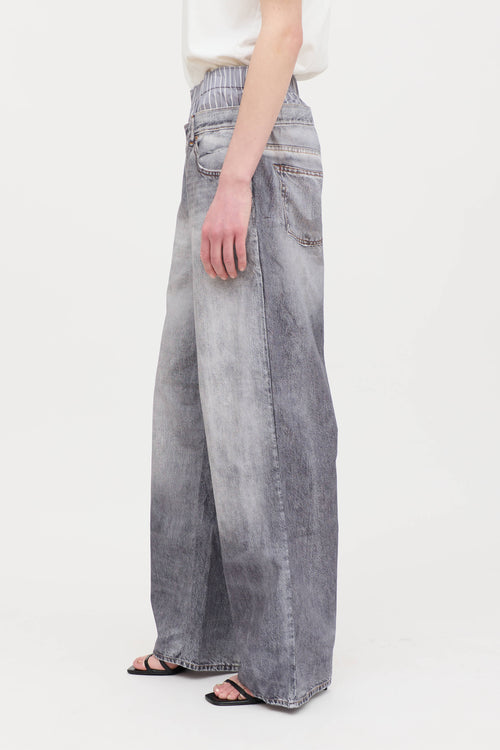 Acne Studios Layered Poplin Trompe L'oeil Trouser