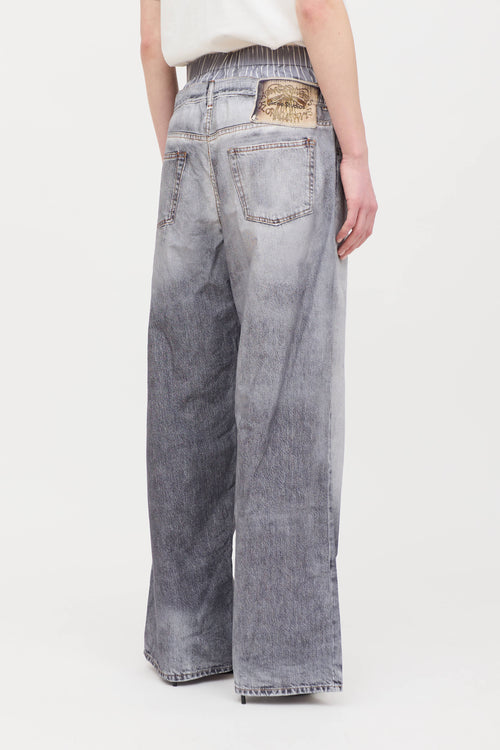 Acne Studios Layered Poplin Trompe L'oeil Trouser