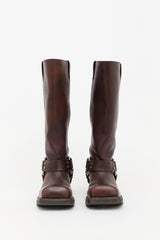 Acne Studios Leather Biker Boot