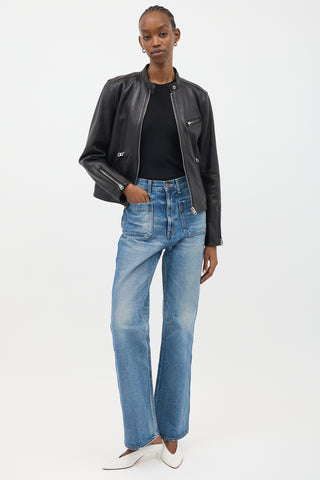Acne Studios Leather Biker Jacket