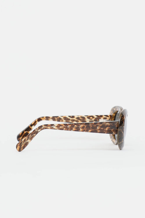 Acne Studios Leopard Print Sunglasses