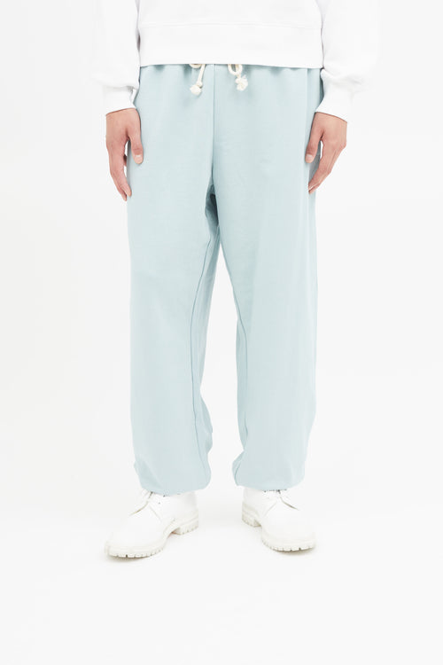 Acne Studios Light Blue Face Logo Sweatpant