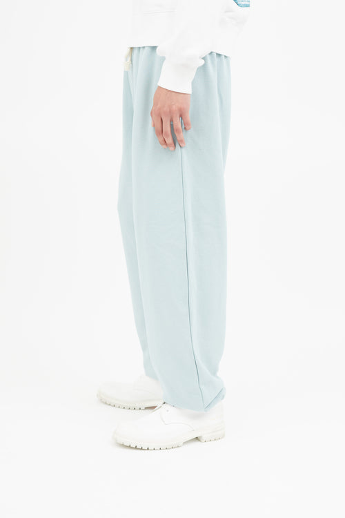 Acne Studios Light Blue Face Logo Sweatpant