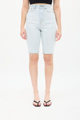 Acne Studios Light Wash High Waisted Shorts