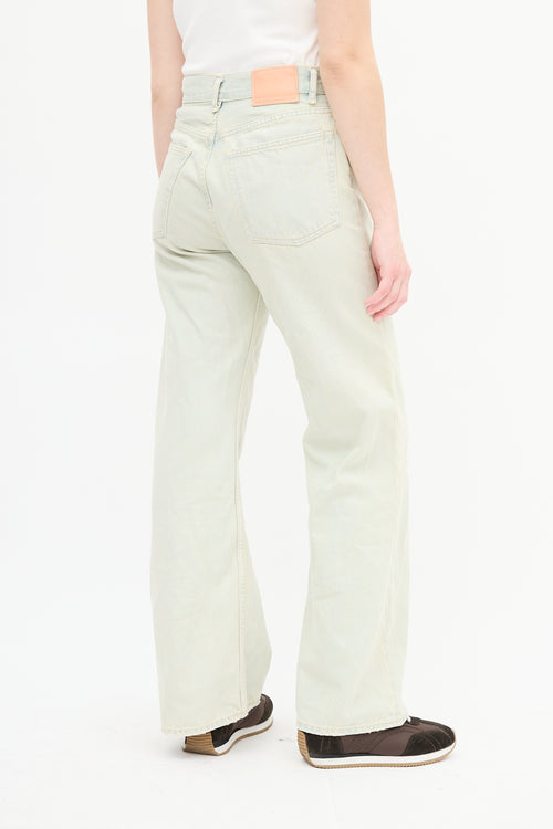 Acne Studios Light Sand Wash Straight Leg Jeans