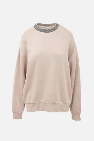 Acne Studios Logo Collar Sweatshirt