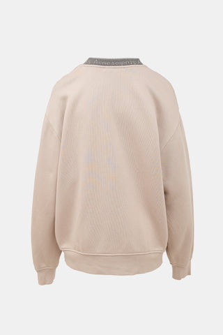 Acne Studios Logo Collar Sweatshirt