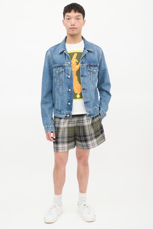 Acne Studios Medium Wash Denim Two Pocket Jacket