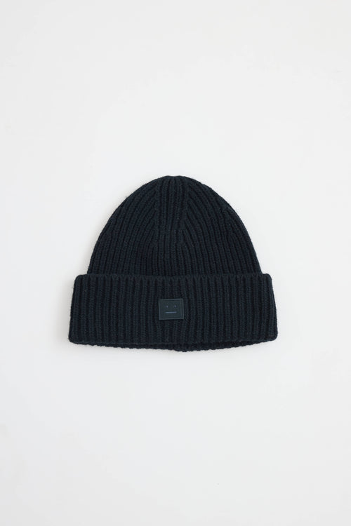 Acne Studios Knit Logo Face Beanie