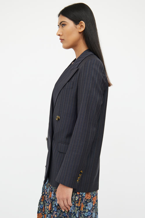 Acne Studios Navy Double Breasted Blazer