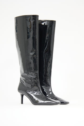 Acne Studios Patent Knee High Boot