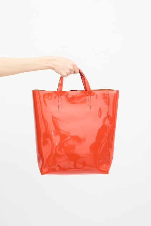 Acne Studios Patent Leather Baker Tote Bag