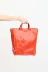 Acne Studios Patent Leather Baker Tote Bag