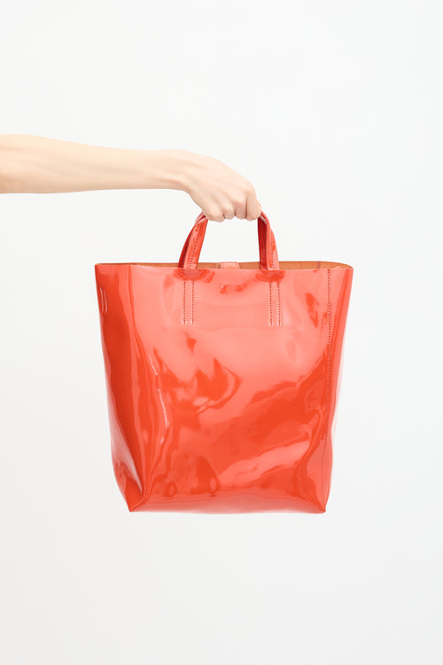Acne Studios Patent Leather Baker Tote Bag
