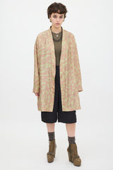 Acne Studios Pink & Green Silk Jalone Robe